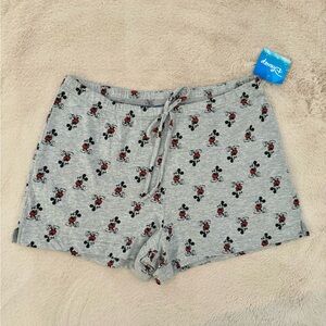 Disney Women's Gray Mickey Mouse Shorts